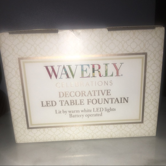 NWOT Waverly Celebrations LED Table Fountain - Picture 7 of 7